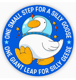 One Small Step for a Silly Goose Sticker