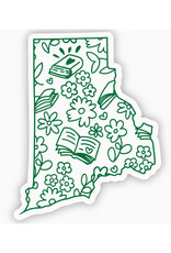 Rhode Island Bookish Sticker