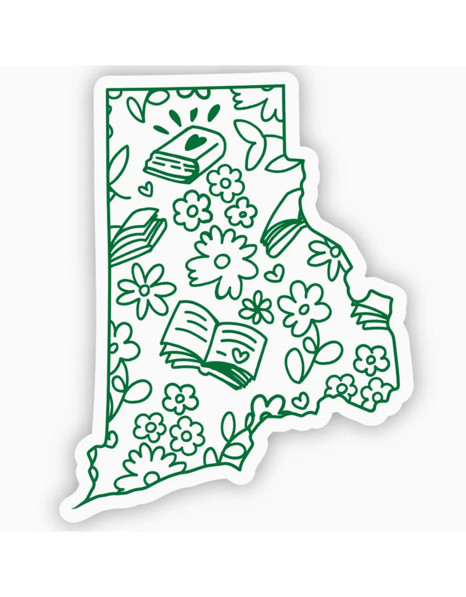 Rhode Island Bookish Sticker
