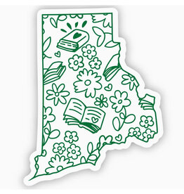 Rhode Island Bookish Sticker