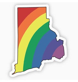 Rhode Island Rainbow Sticker