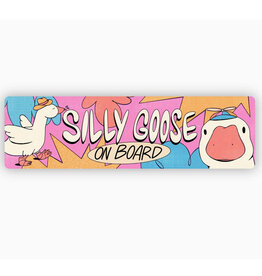 Silly Goose On Board Bumper Sticker Silly Goose On Board Bumper Sticker