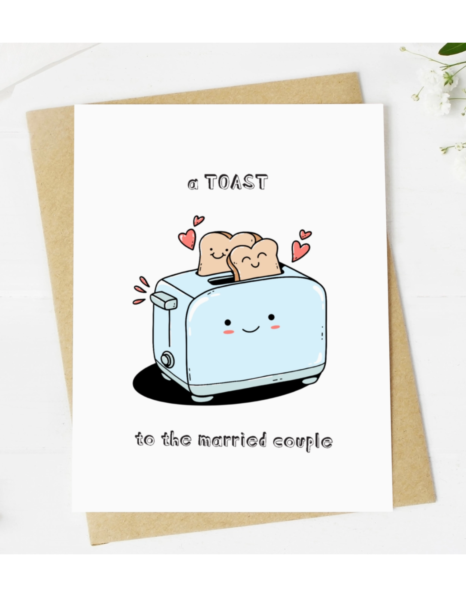 A Toast to the Married Couple Greeting Card