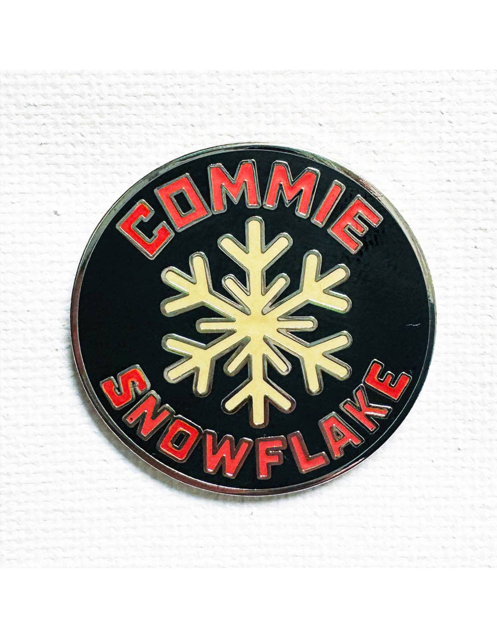 Commie Snowflake Pin