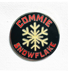 Commie Snowflake Pin