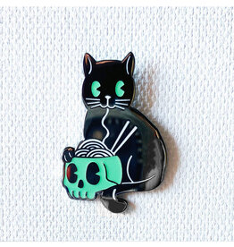 Glowing Ramen Cat Pin