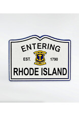 Entering Rhode Island Road Sign Magnet