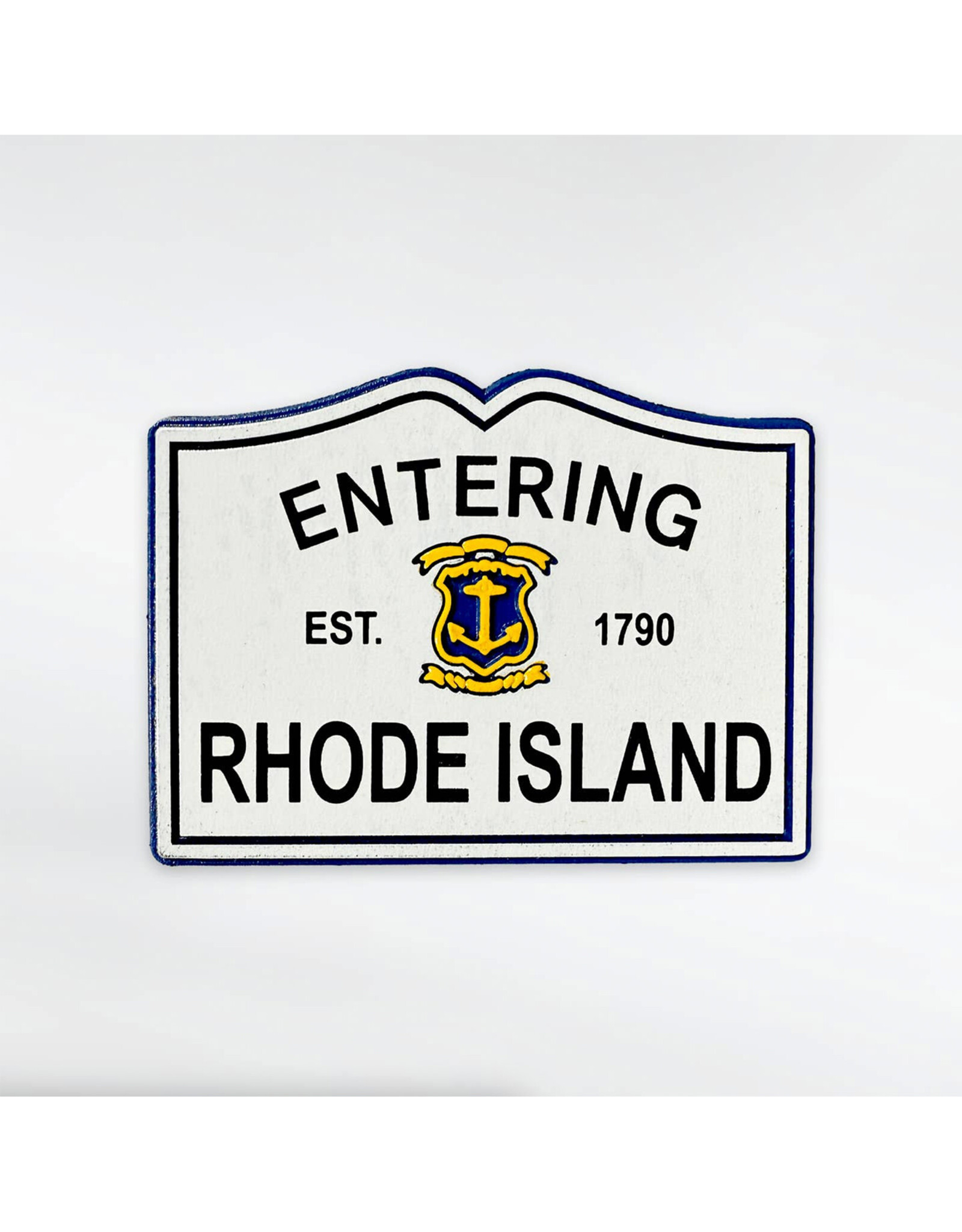 Entering Rhode Island Road Sign Magnet