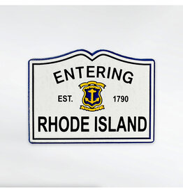 Entering Rhode Island Road Sign Magnet