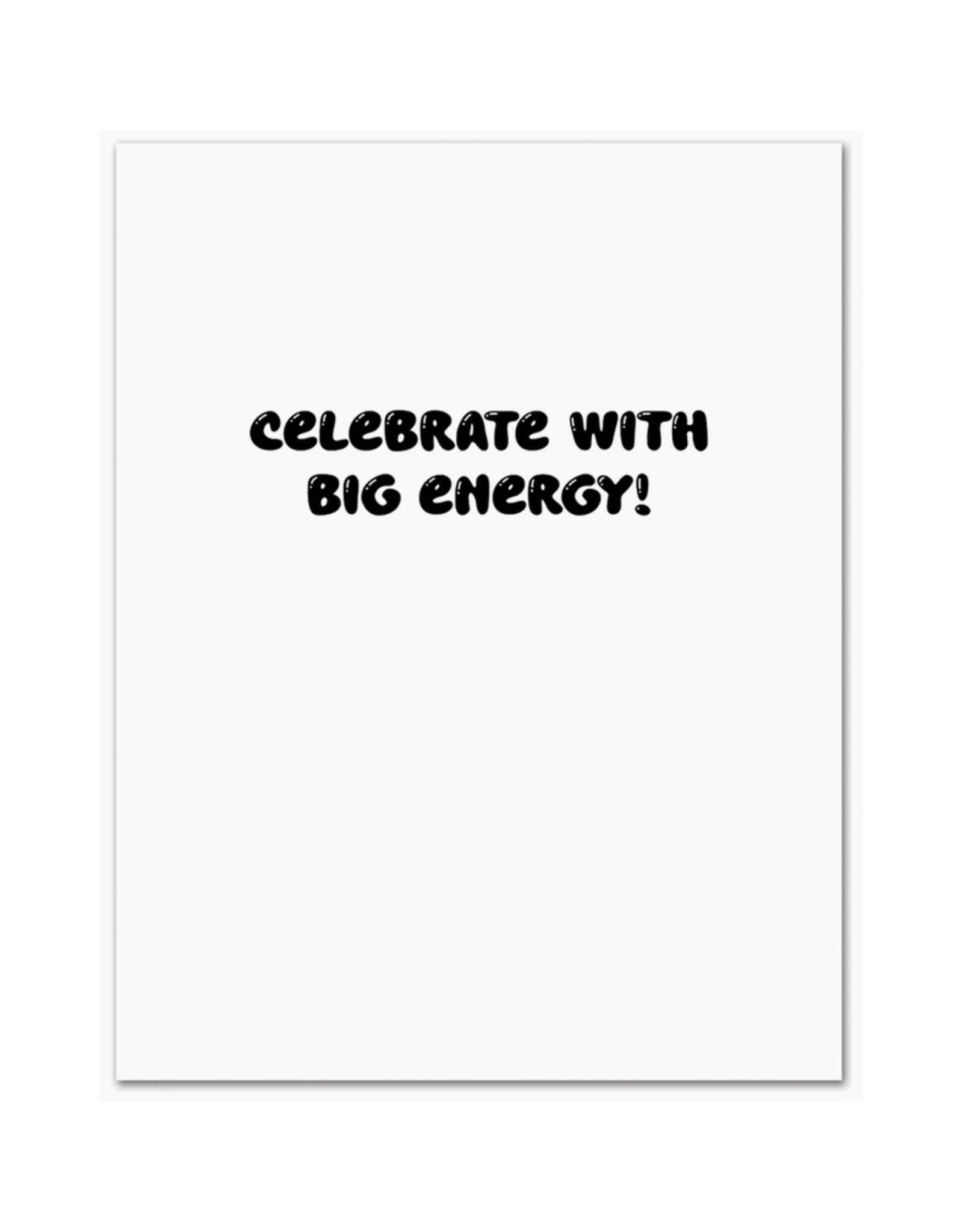 Big Energy Birthday Labubu Greeting Card