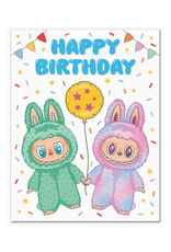 Big Energy Birthday Labubu Greeting Card