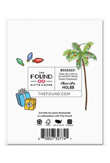 White Lotus Lorazepam and Mistletoe Christmas Greeting Card