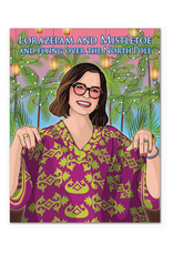 White Lotus Lorazepam and Mistletoe Christmas Greeting Card