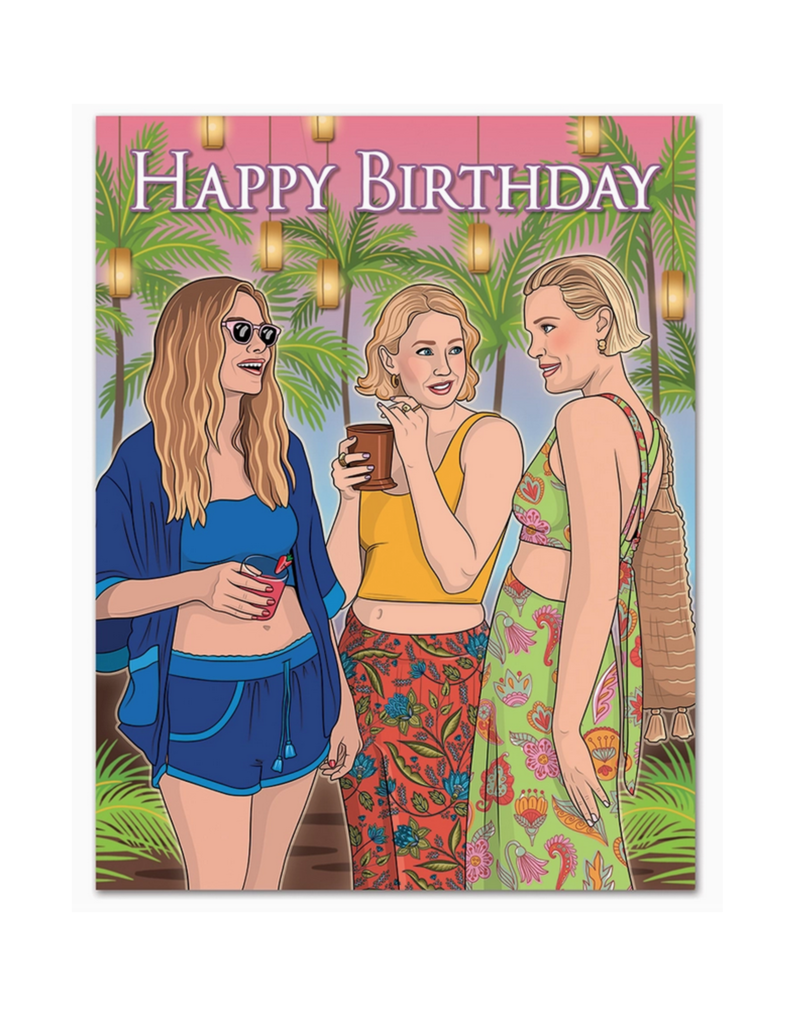 White Lotus Unhinged Birthday Greeting Card