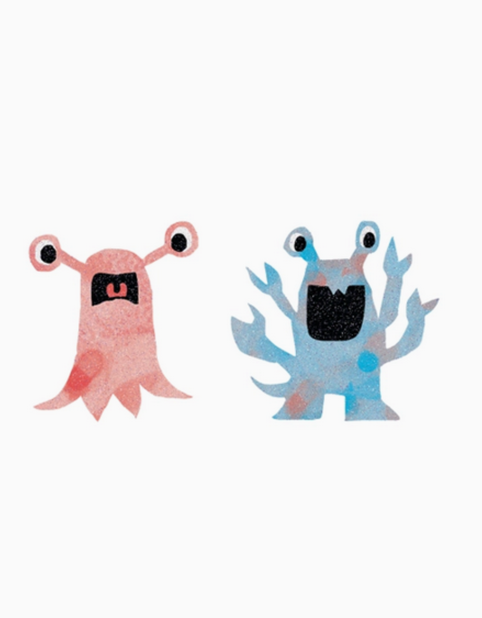 Glitter Monsters Tattoo Pair
