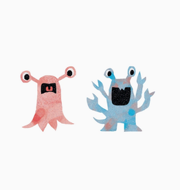 Glitter Monsters Tattoo Pair