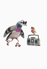 Skatin' City Pigeon Tattoo Pair