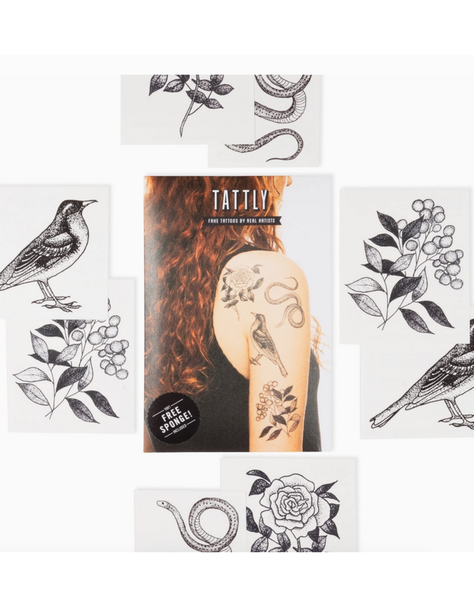 Flora and Fauna Tattoo Set