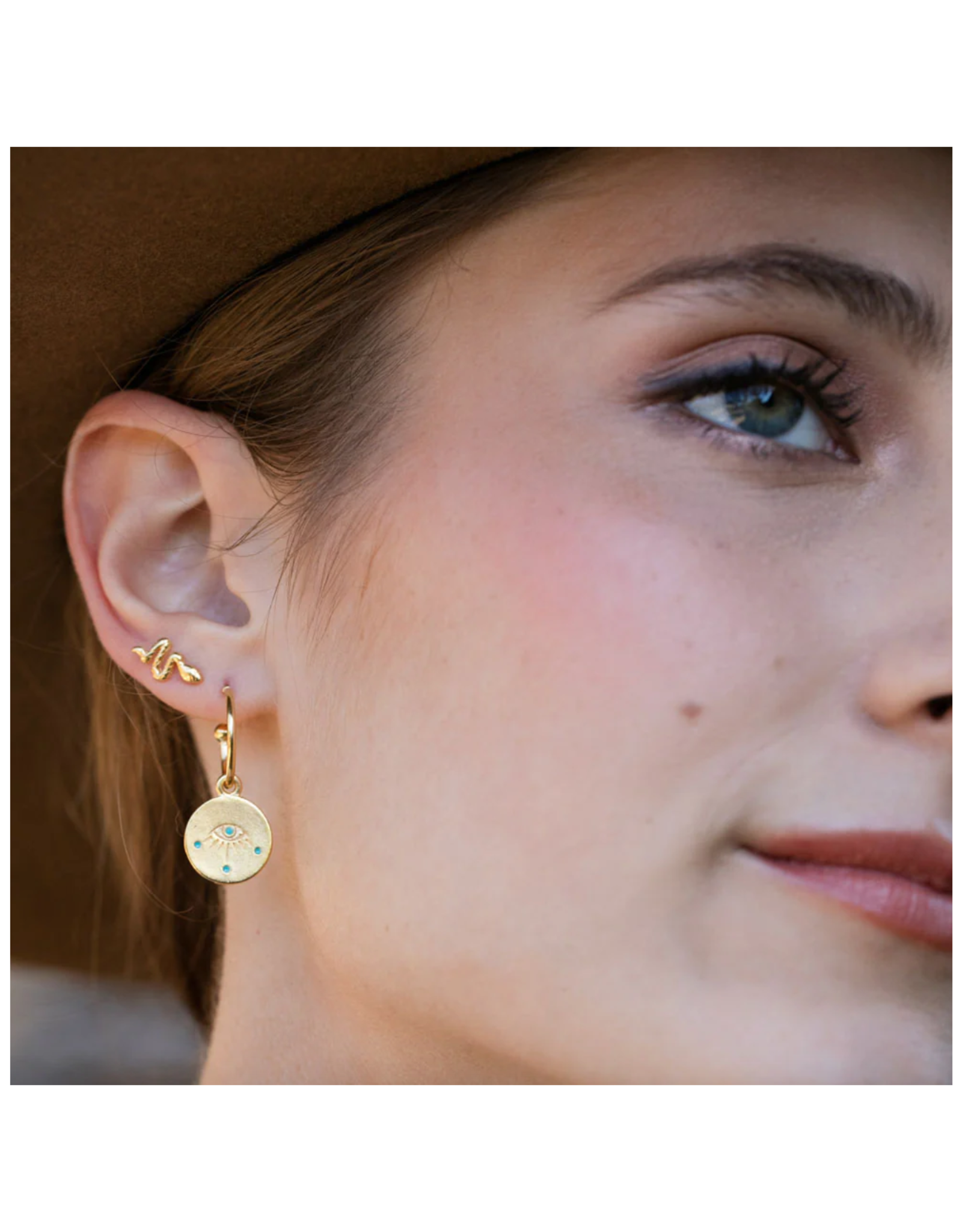 Teeny Tiny Serpent Stud Earrings