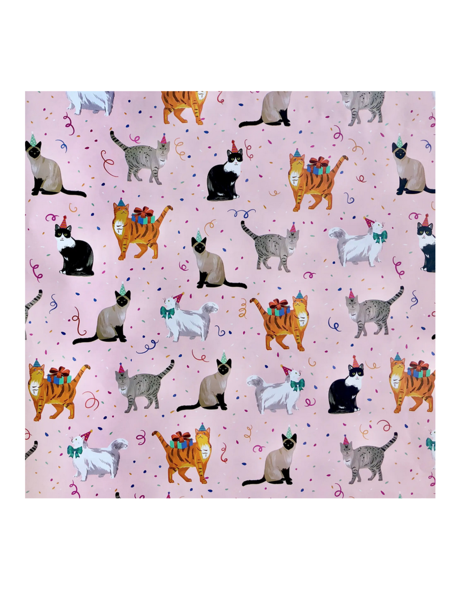 Festive Felines Wrapping Paper - Curbside Pick Up Only