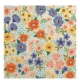 Golden Floral Wrapping Paper - Curbside Pick Up Only