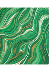 Marbleized Green Wrapping Paper - Curbside Pick Up Only