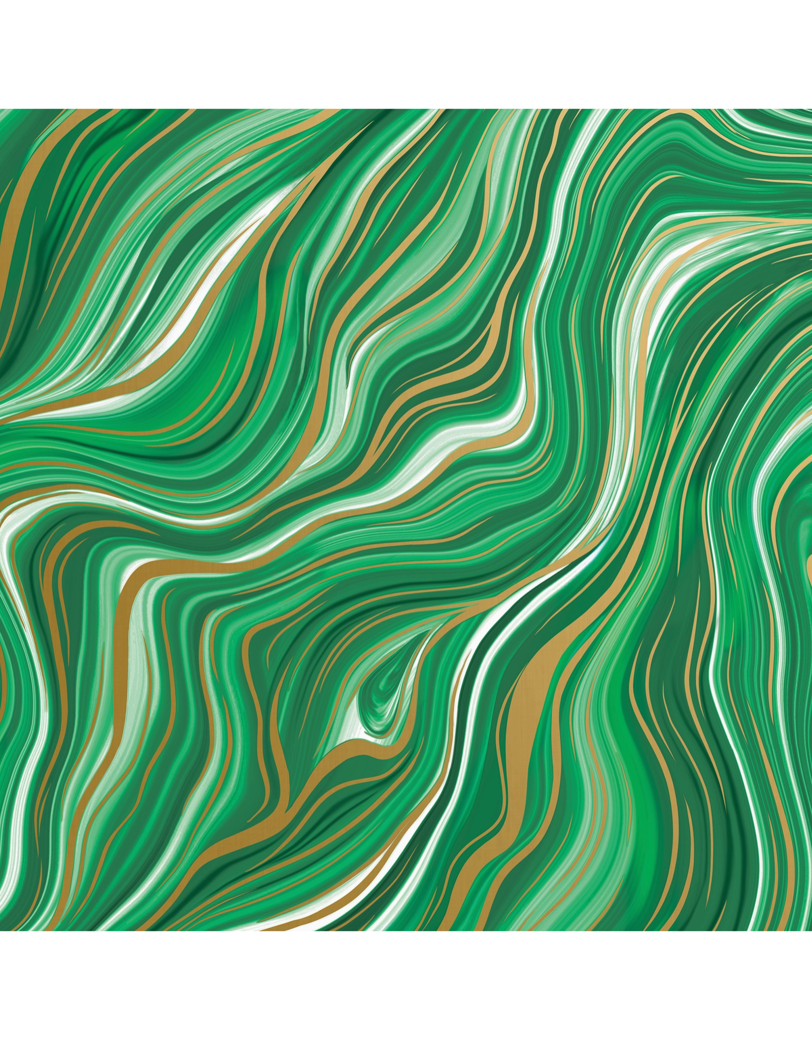 Marbleized Green Wrapping Paper - Curbside Pick Up Only