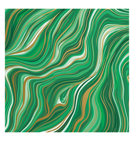 Marbleized Green Wrapping Paper - Curbside Pick Up Only
