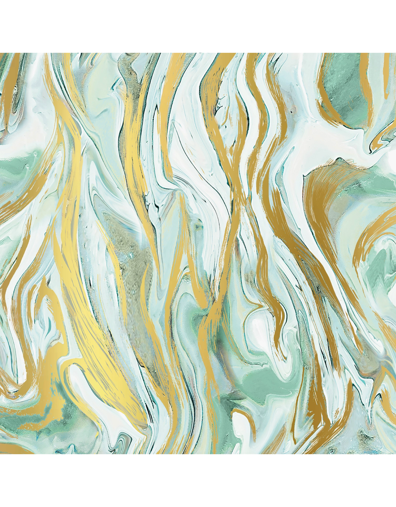 Marbleized Mint Wrapping Paper - Curbside Pick Up Only