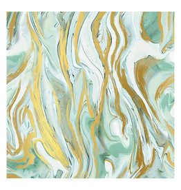 Marbleized Mint Wrapping Paper - Curbside Pick Up Only