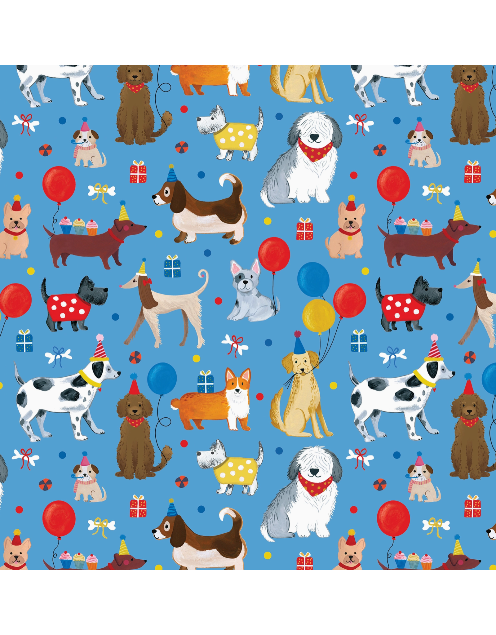 Party Dogs Wrapping Paper - Curbside Pick Up Only