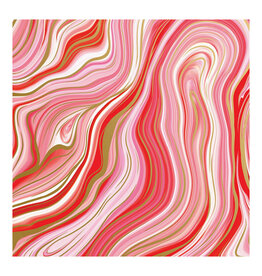 Marbleized Red Wrapping Paper - Curbside Pick Up Only