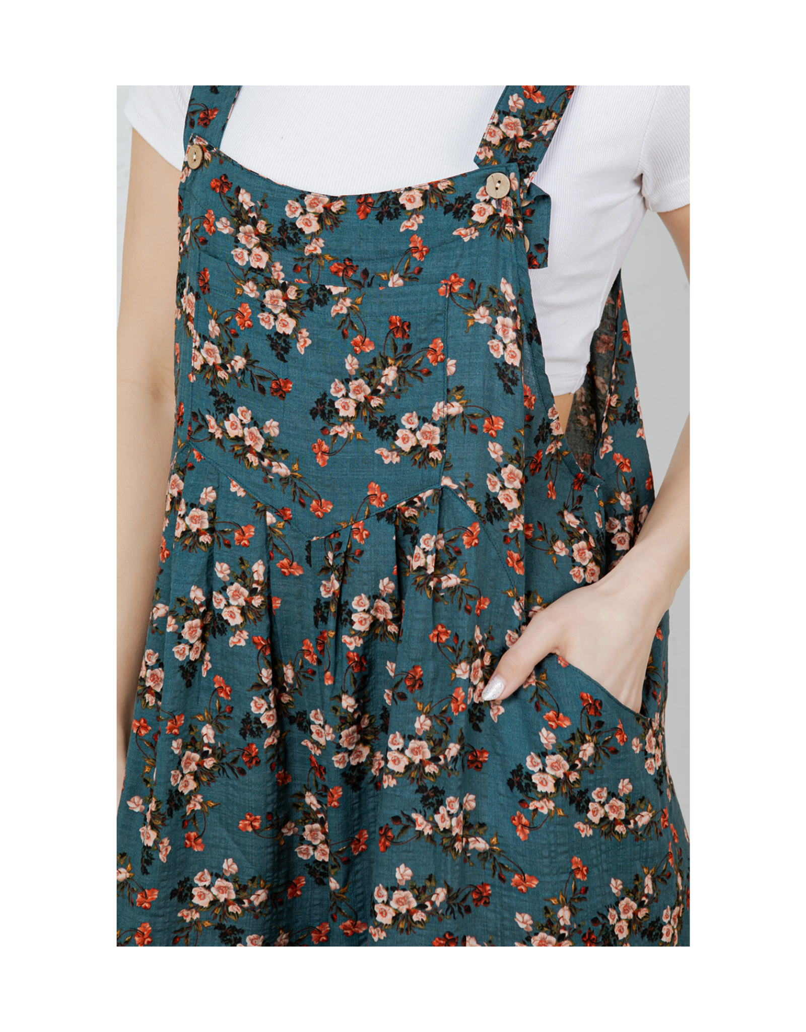 Peachy Roses Overalls