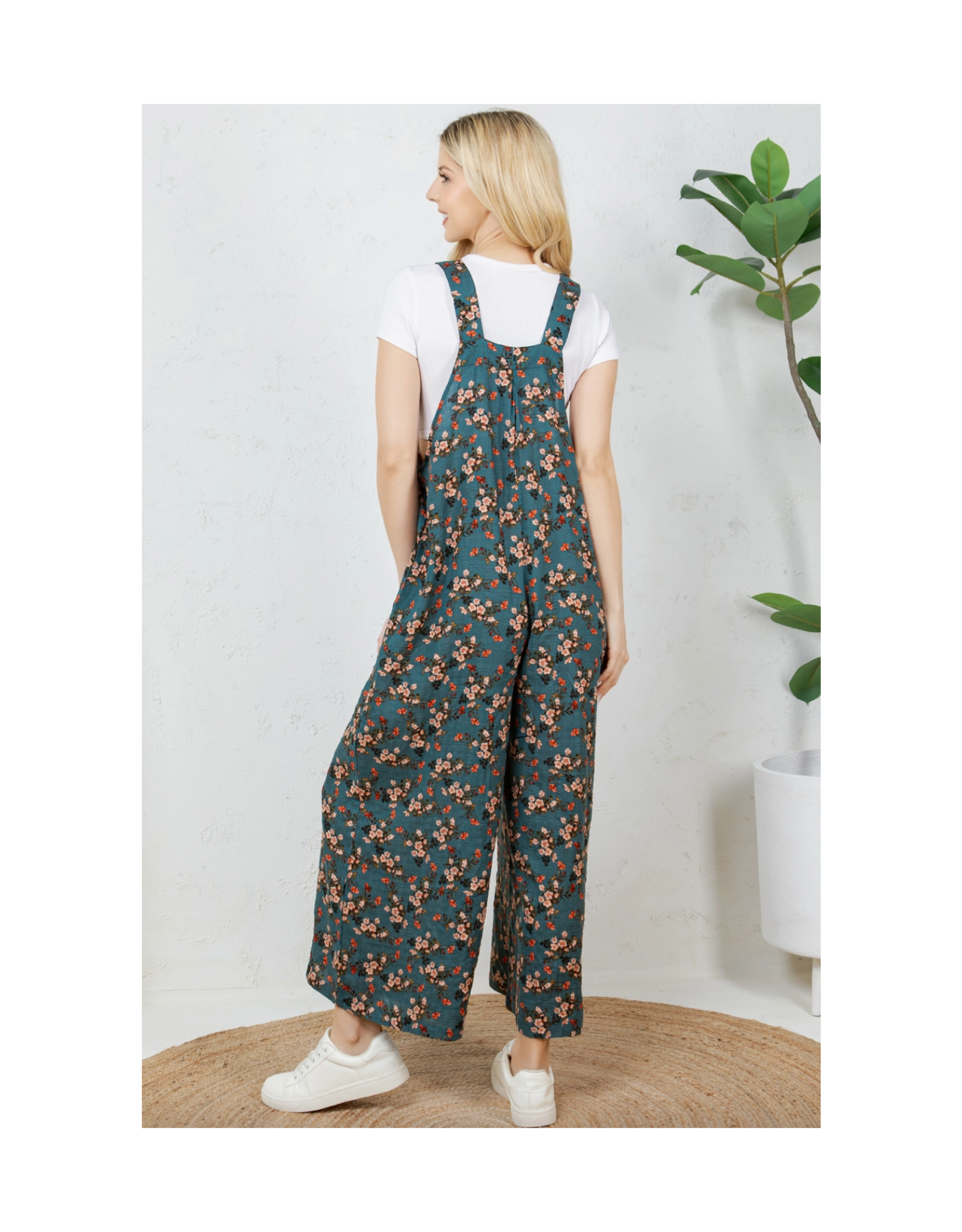Peachy Roses Overalls