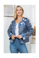 Floral Quilted Cotton Jacket Floral Quilted Cotton Jacket