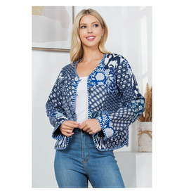Floral Quilted Cotton Jacket