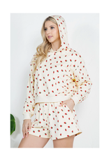 Strawberry Sweat Shorts Set