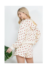 Strawberry Sweat Shorts Set