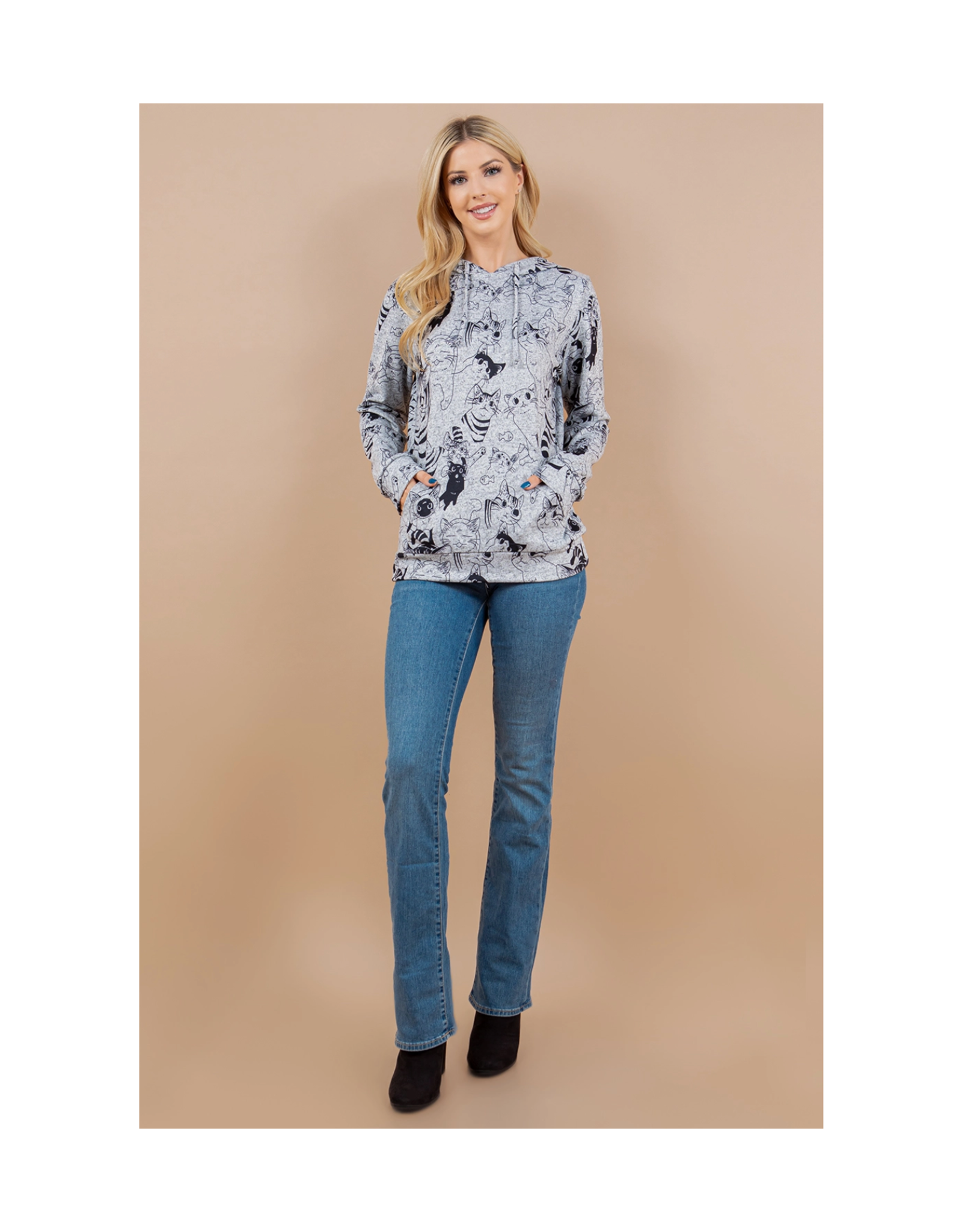 Variety Cat Outlines Hoodie