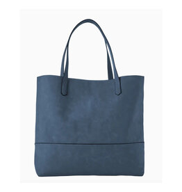 The Taylor Tote - Navy Suede