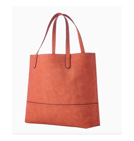 The Taylor Tote - Orange Suede