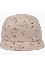 Cotton 5 Panel Hat - Khaki Capybara