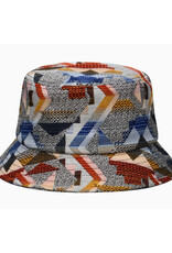 Jacquard Bucket Hat - Geo Red