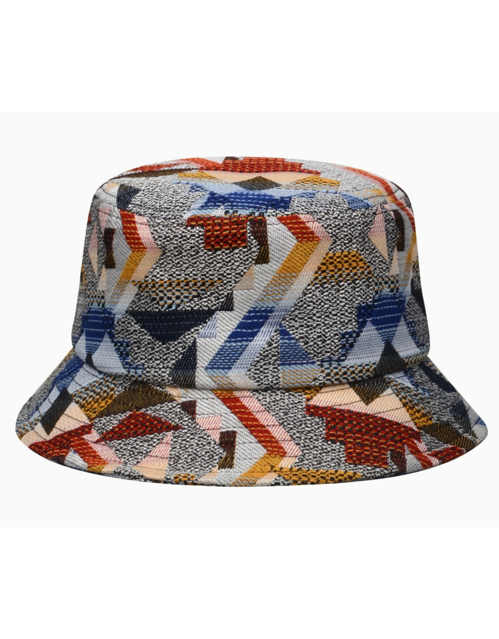 Jacquard Bucket Hat - Geo Red
