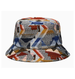 Jacquard Bucket Hat - Geo Red