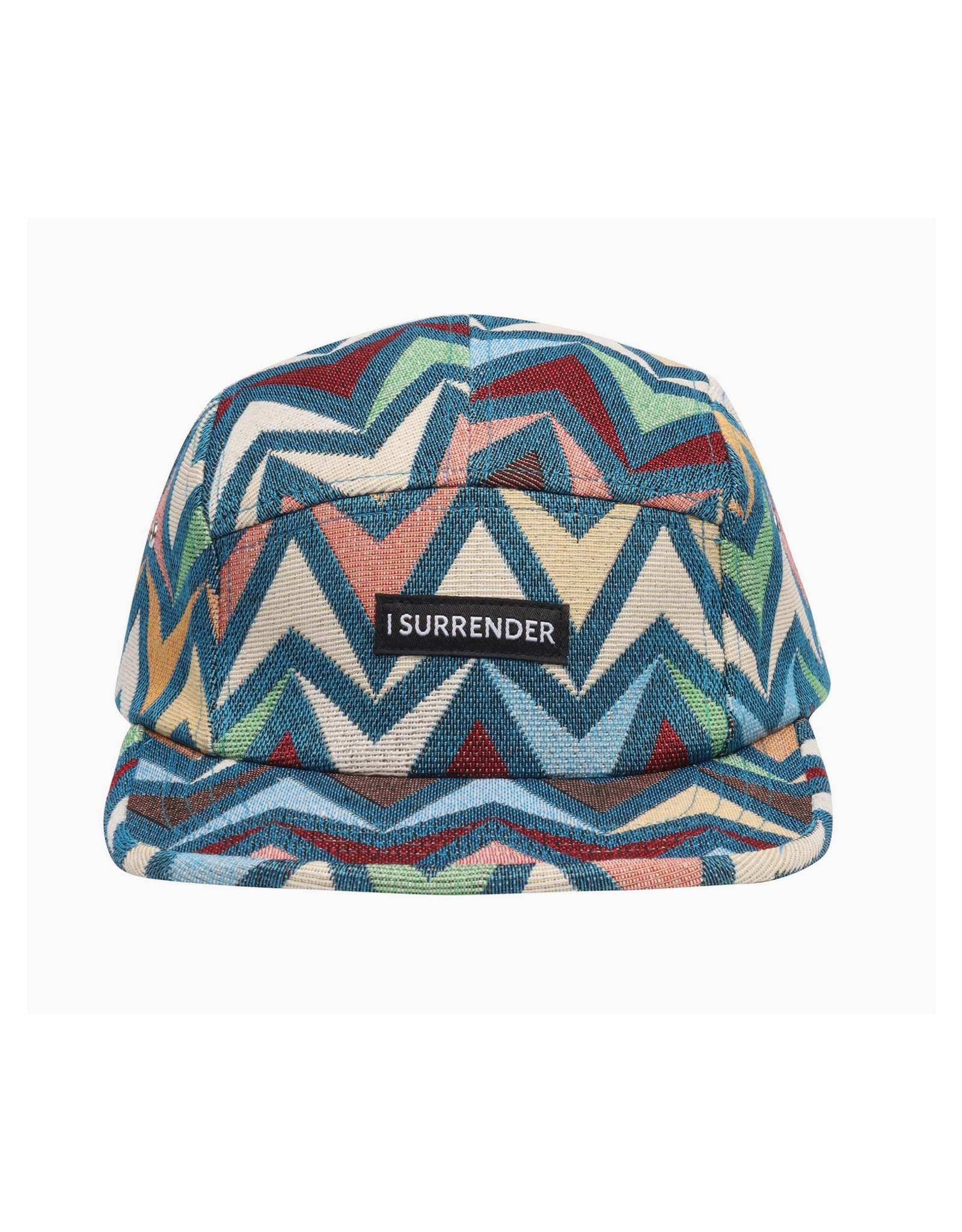 Jacquard 5 Panel Hat - I Surrender Zigzag