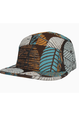 Jacquard 5 Panel Hat - Multicolor Leaf