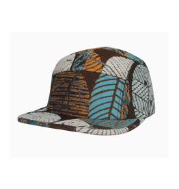Jacquard 5 Panel Hat - Multicolor Leaf