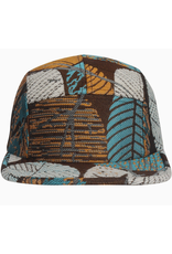 Jacquard 5 Panel Hat - Multicolor Leaf