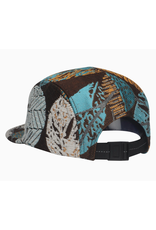 Jacquard 5 Panel Hat - Multicolor Leaf
